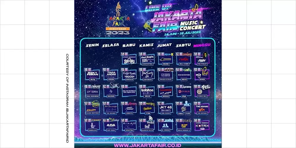 lineup konser prj 2023